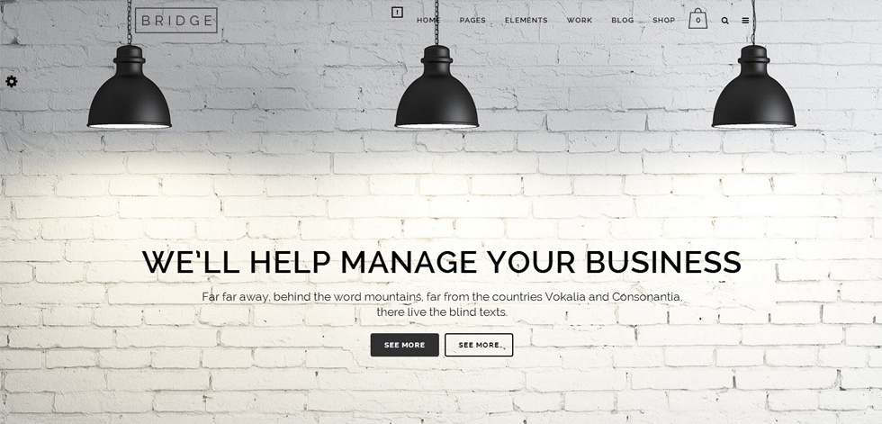 Welcome screen