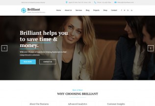 Brilliant – Premium Responsive Business Consulting Joomla Template