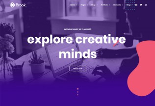 Brook – Premium Responsive Creative Agency HTML5 Template