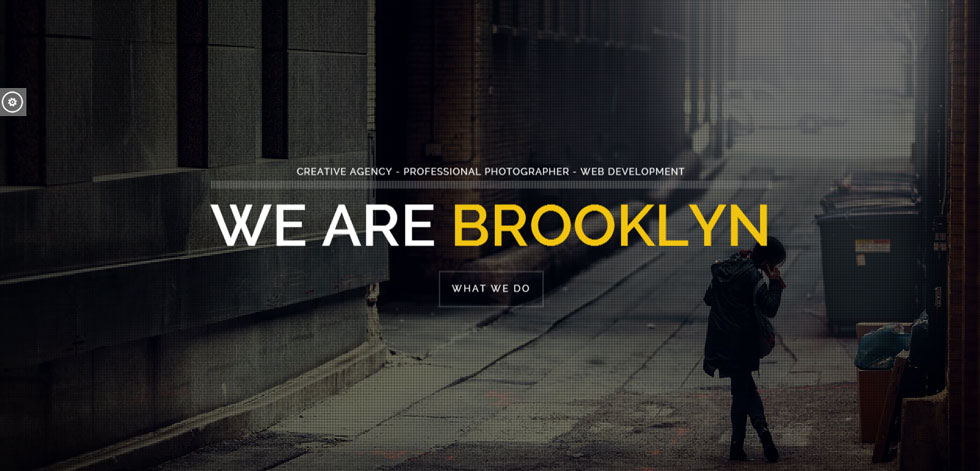 Welcome screen