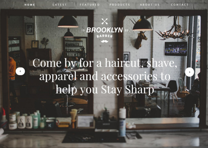 Brooklyn – Premium Clean And Modern One-Page Muse Template
