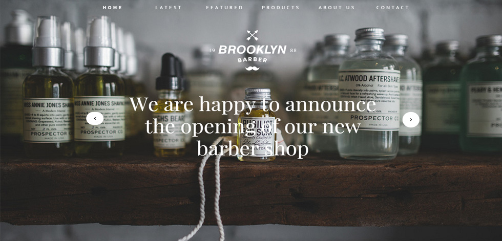 Welcome screen