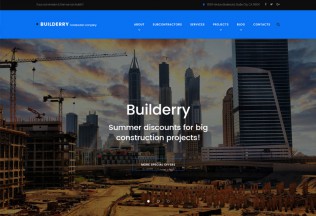 Builderry – Premium Repsonsive Construction Company WordPress Theme