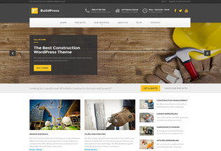 BuildPress – Premium Responsive WordPress Theme For Construction Business