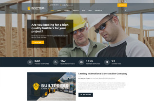 BuiltPress – Premium Responsive Building Construction WordPress Theme