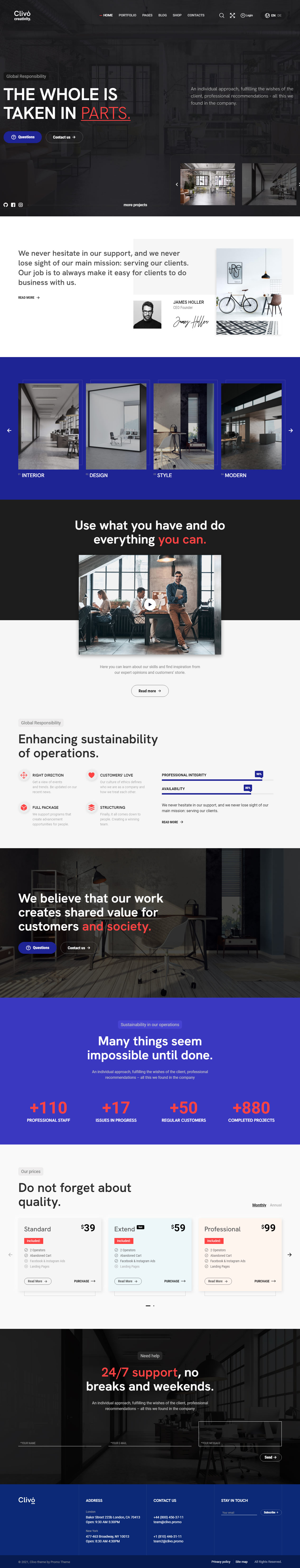 Clivo Business WordPress Themes