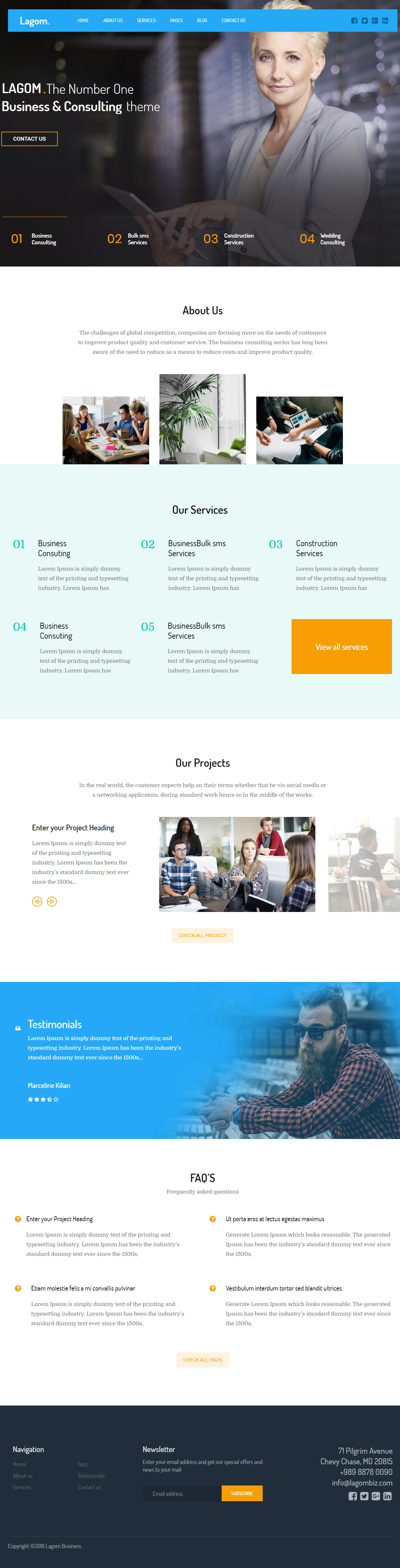 Lagom WordPress Business Consulting Theme
