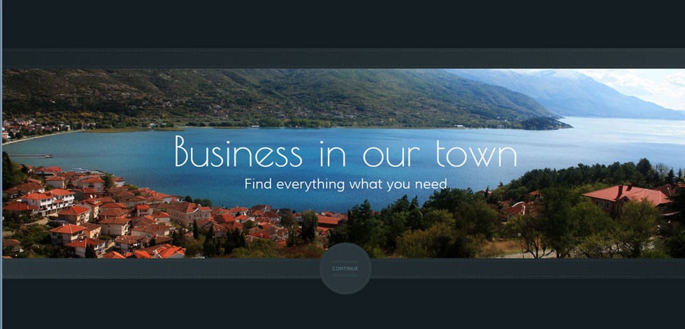 Welcome page