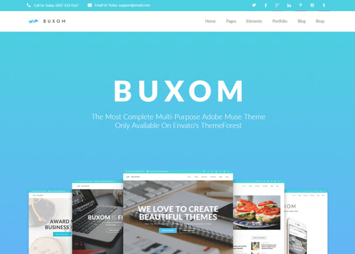 Buxom – Premium Multi-Purpose Muse Template