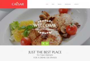 Caesar – Premium Responsive Cafe and Restaurant HTML5 Template