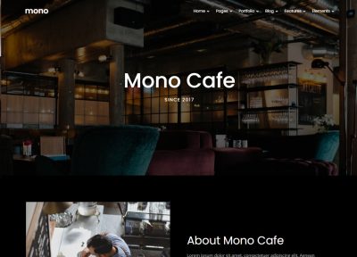 Latest Responsive Drupal Cafe and Bar Themes 2021