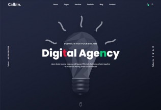 Calbin – Premium Responsive Creative Digital Agency HTML5 Template