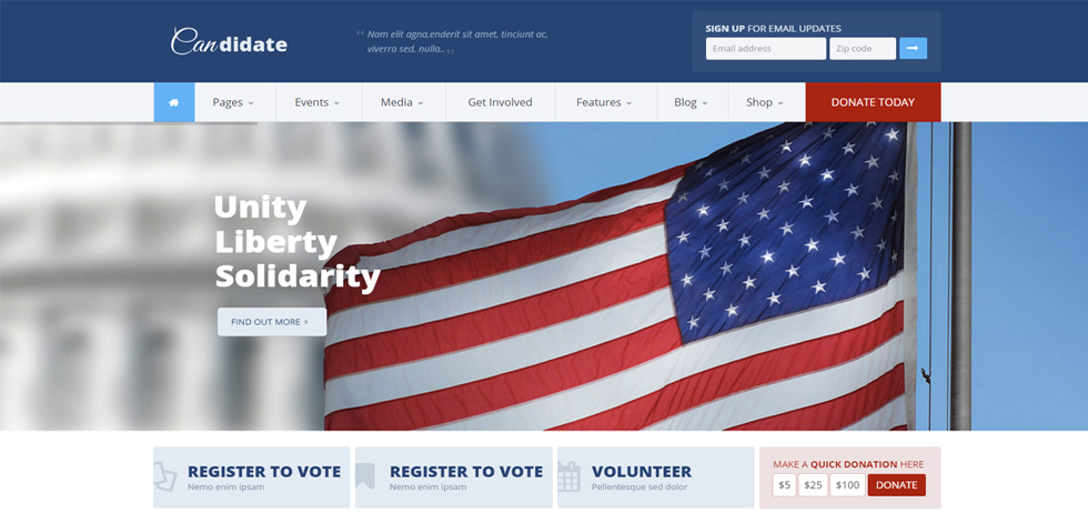 Home page