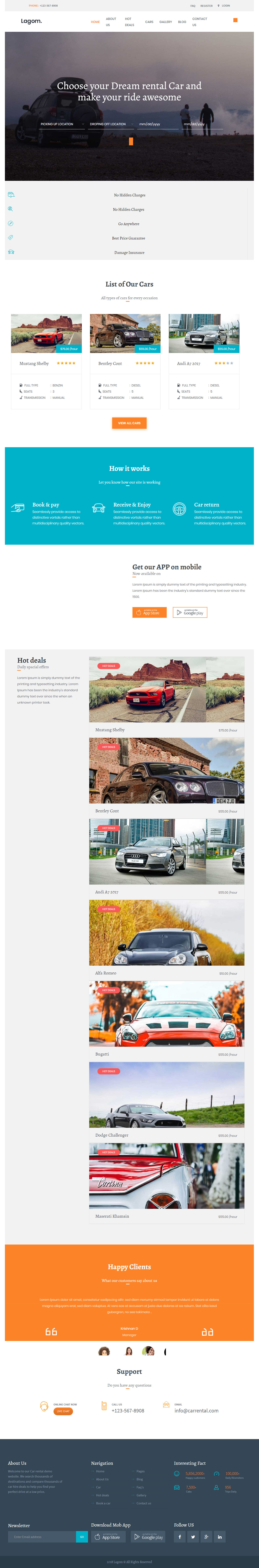 Lagom Car Automotive WordPress Themes