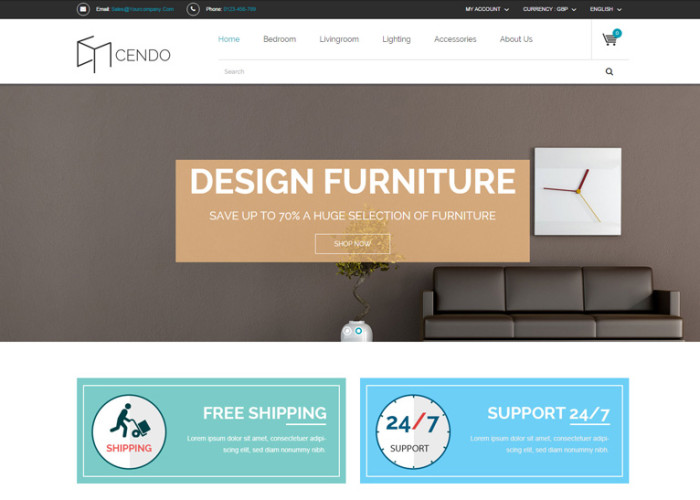 Cendo – Premium Responsive Furniture Prestashop Theme