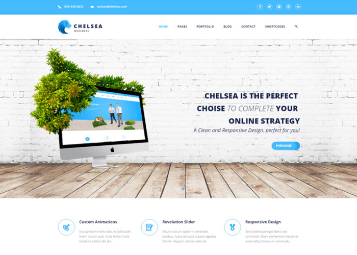 Chelsea – Premium Responsive Multi-Purpose Business HTML5 Template