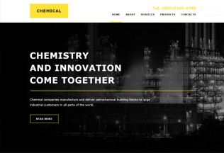 Chemical – Premium Industrial Muse Template