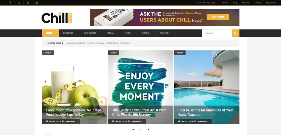 Home page