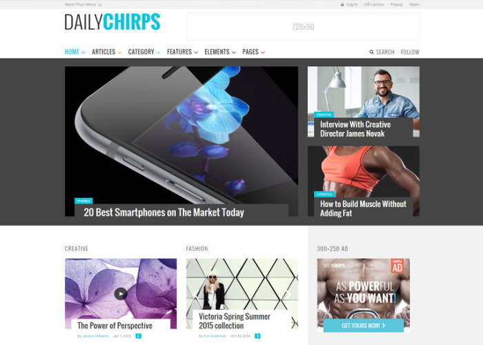 Chirps – Premium Responsive Magazine WordPress Theme