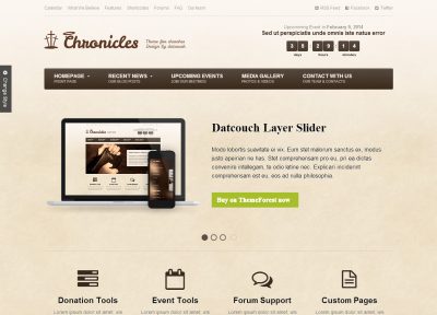 Best Responsive HTML5 Church Templates 2014
