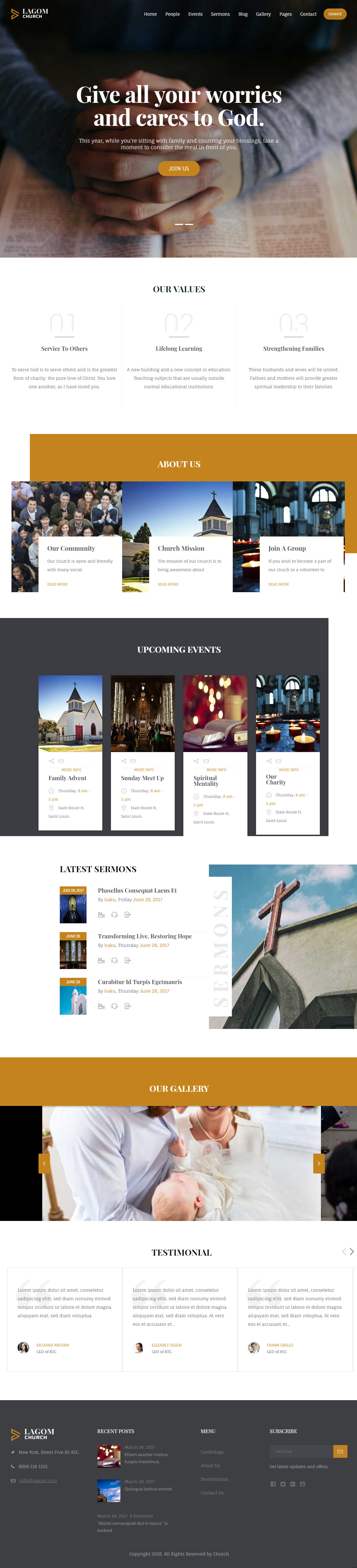 Lagom WordPress Church Themes