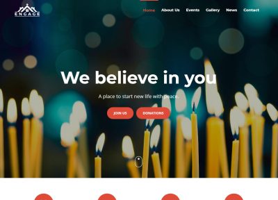 Latest Responsive WordPress Church Themes 2018