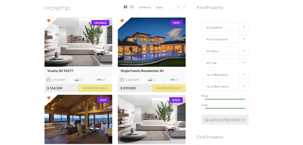 Property listing