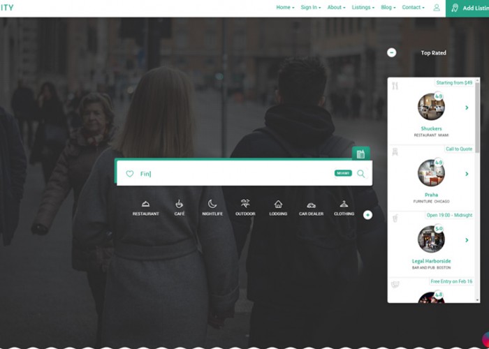 City Listing – Premium Responsive Directory HTML5 Template