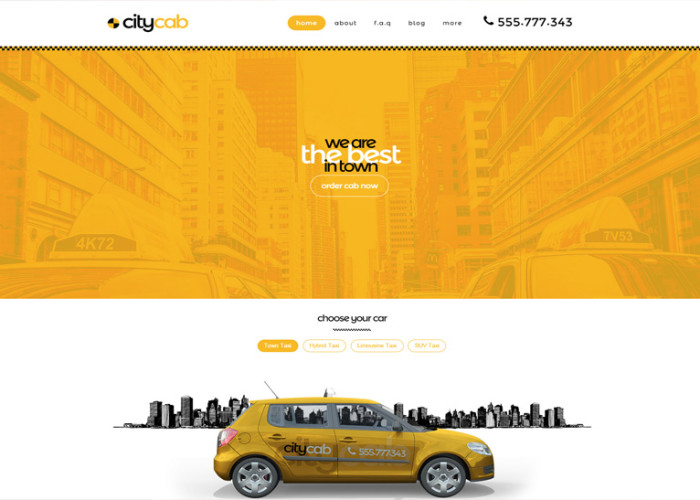 CityCab – Premium Responsive Taxi Company & Taxi Firm WordPress Theme