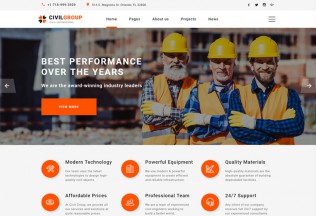 Civil Group – Premium Responsive Construction Company HTML5 Template