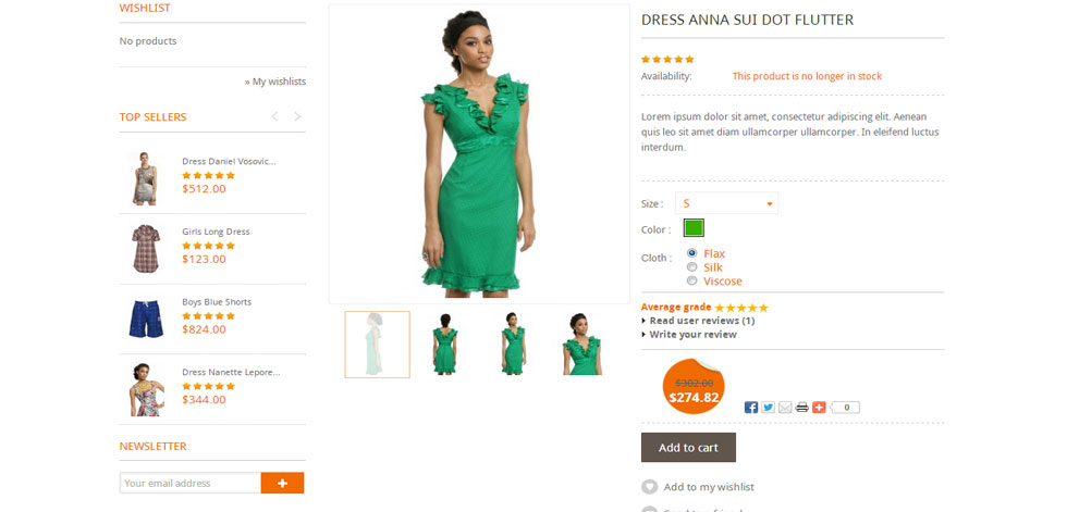 Product page