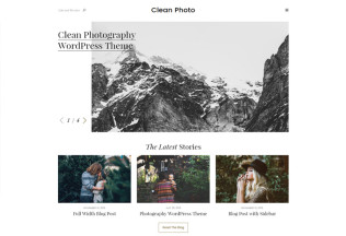Clean Photo – Premium Responsive Photography Portfolio WordPress Theme