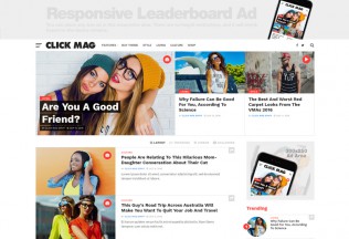 Click Mag – Premium Responsive Viral News Magazine/Blog WordPress Theme