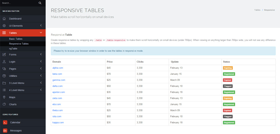 Tables