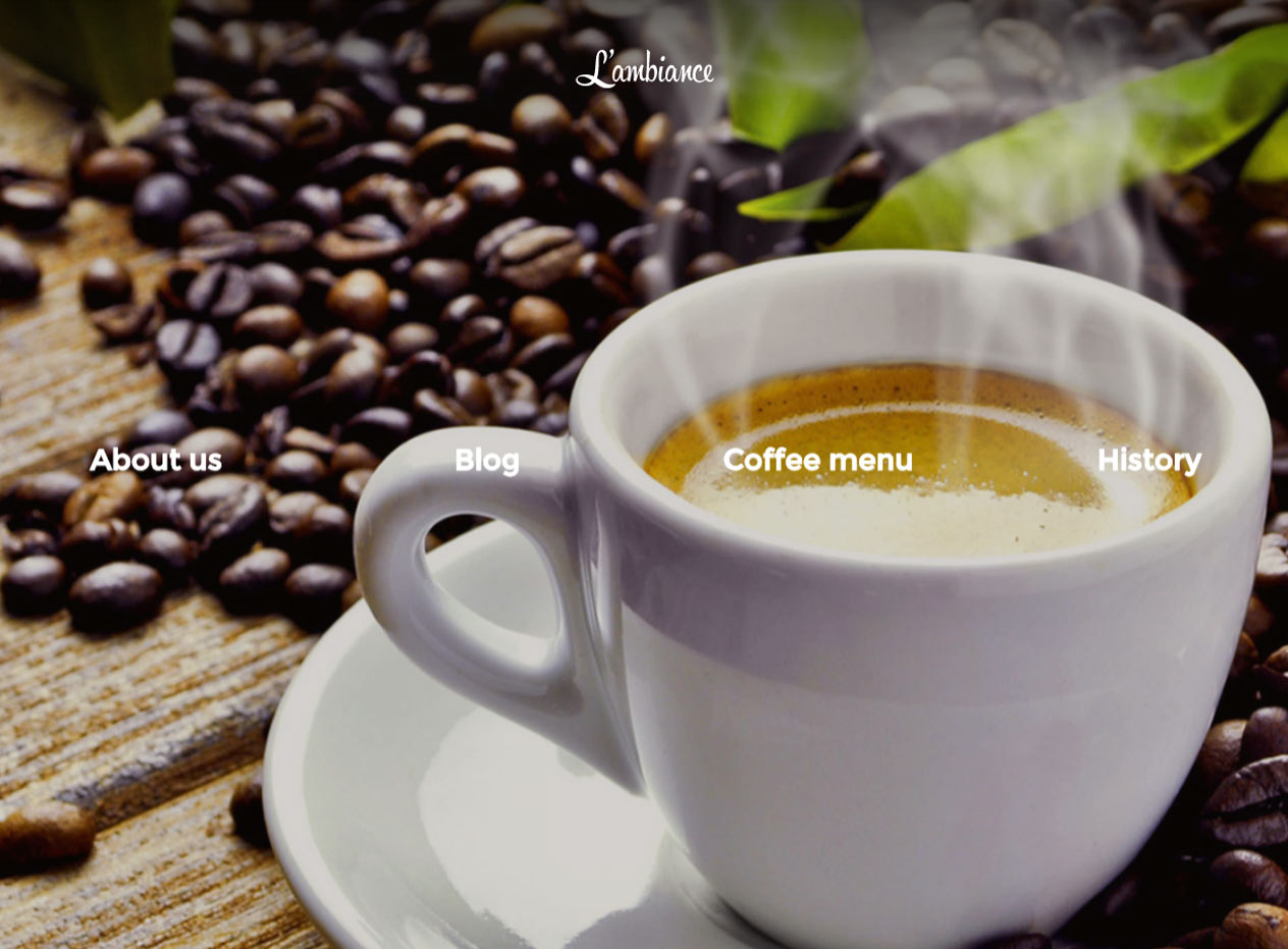 L'ambiance WordPress Coffee Shop Theme