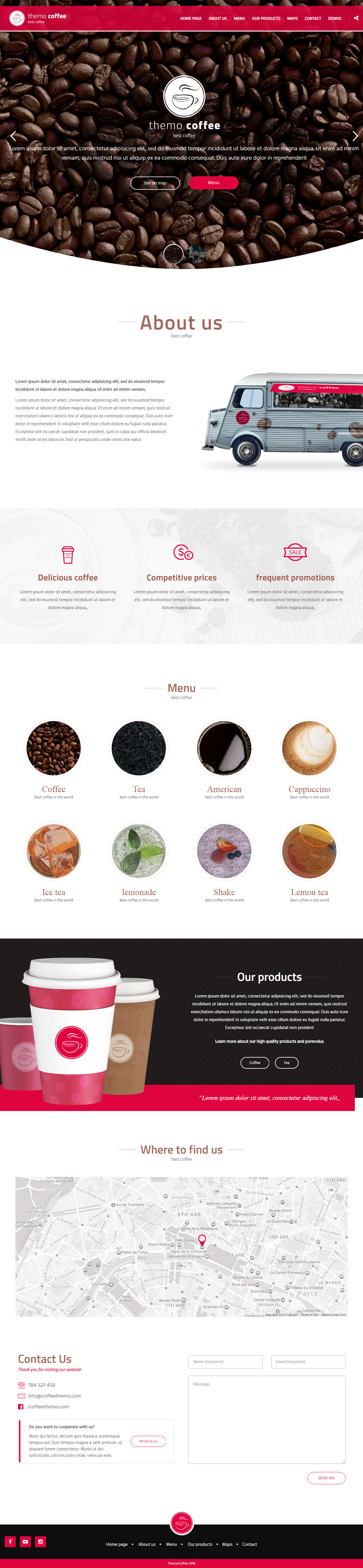 Themo WordPress Coffee Shop Theme