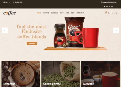 Latest WordPress Coffee Shop Themes 2018