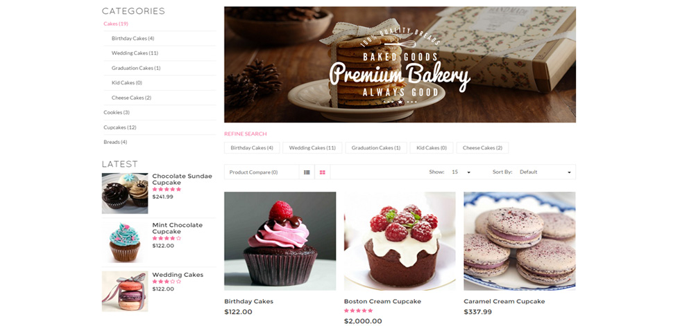 Category page
