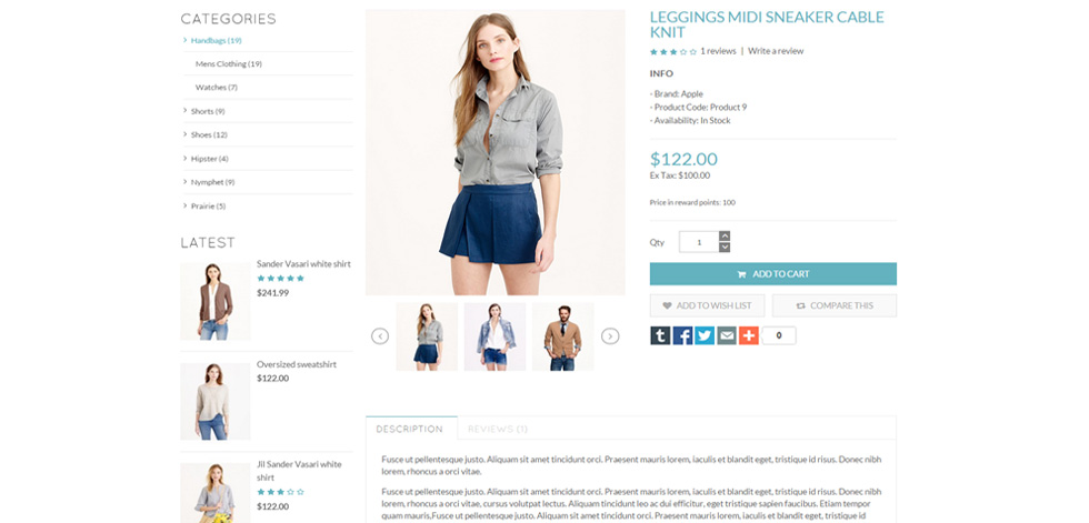 Product page