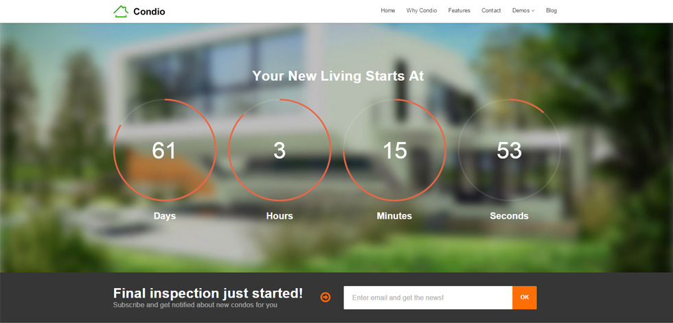 Welcome screen