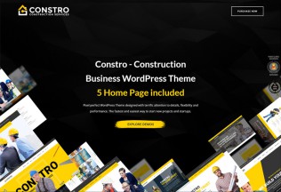 Constro – Premium Responsive Construction Business WordPress Theme