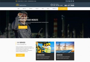 Constructed – Premium Responsive Construction HTML5 Template