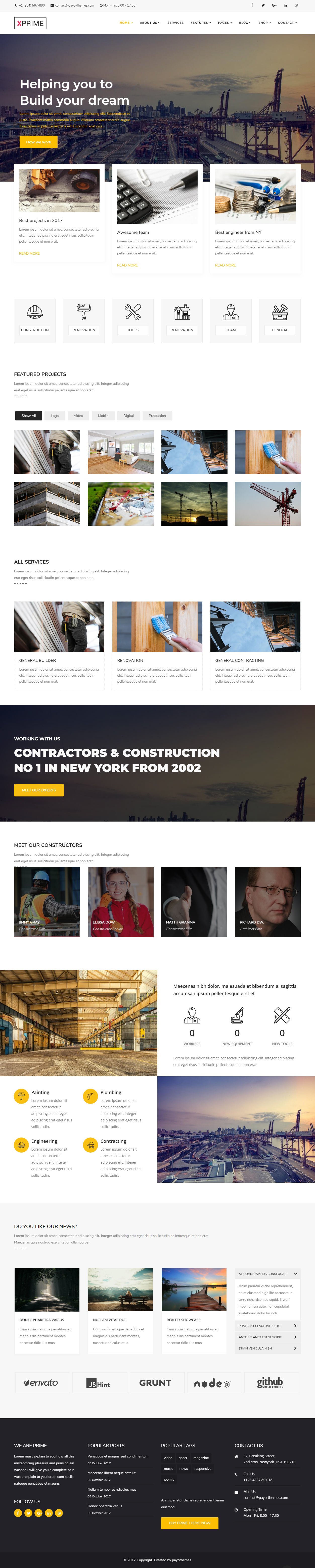 XPRIME Joomla Construction Template