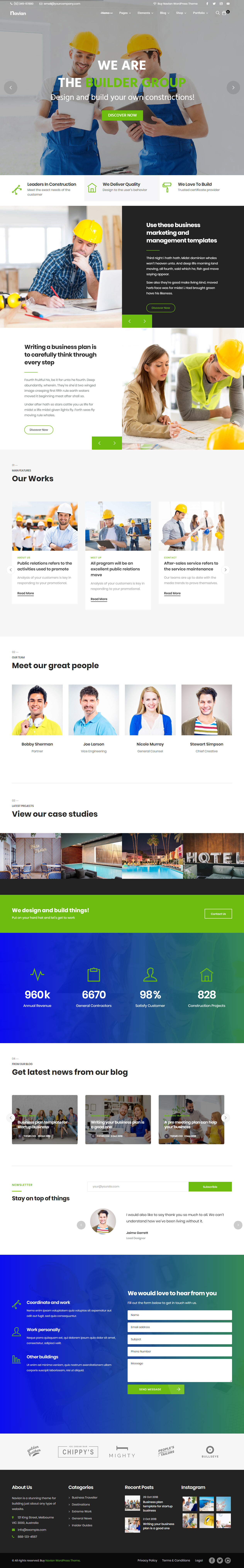 Navian Construction Company WordPress Themes