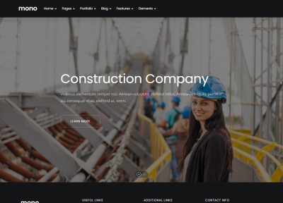 Latest Drupal Construction Company Themes 2021