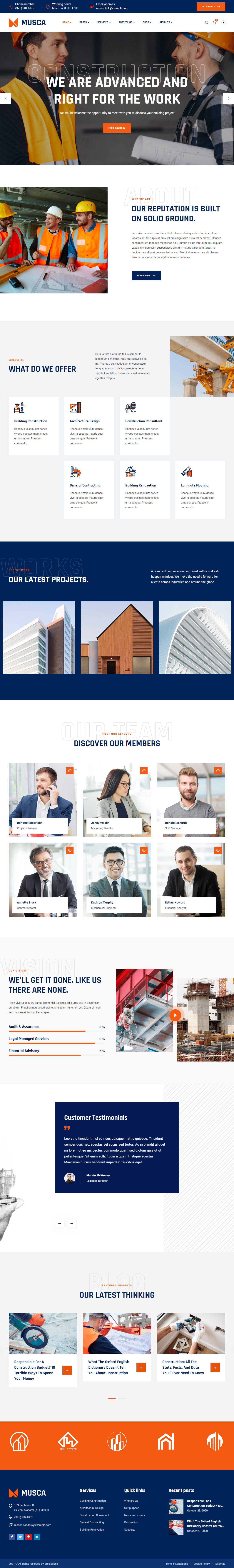 Musca Best Engineering WordPress Themes