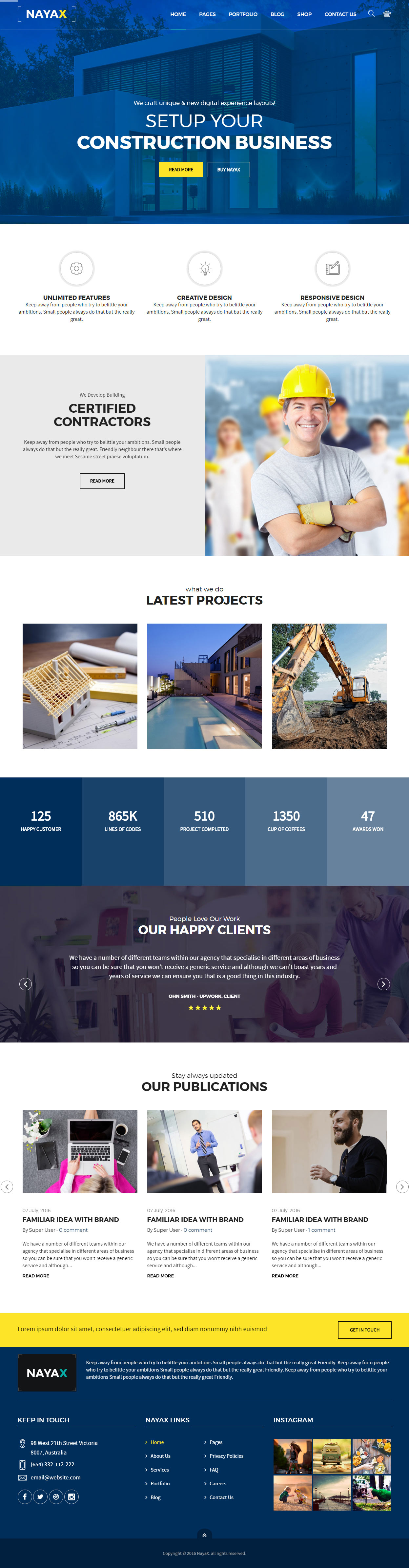 Nayax Joomla Construction Template