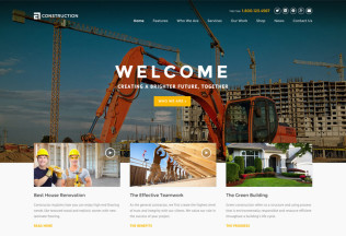 Construction – Premium Responsive Construction, Building Business WordPress Theme