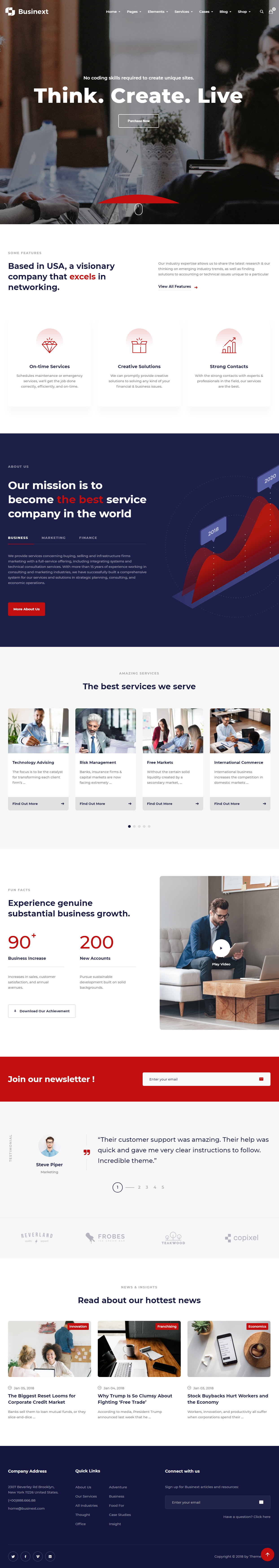 Businext WordPress Business Consulting Theme