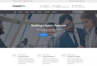 ConsultPro – Premium Responsive Business, Finance and Consultancy WordPress Theme